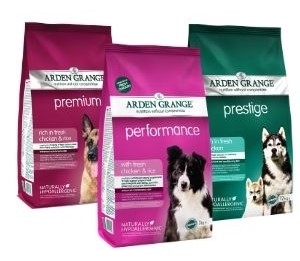 Arden Grange enhanced naturally hypoallergenic dog diets